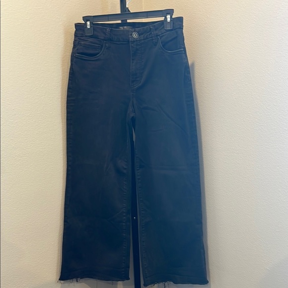 Kut from the Kloth Black Flare Wide Leg Jeans - Picture 1 of 4